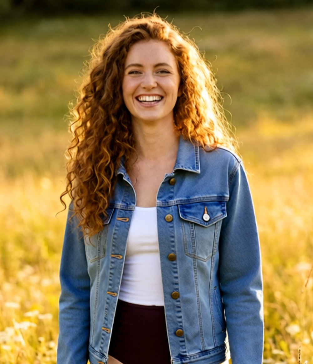 NWT Luvamia light-wash blue jean Denim  jacket L